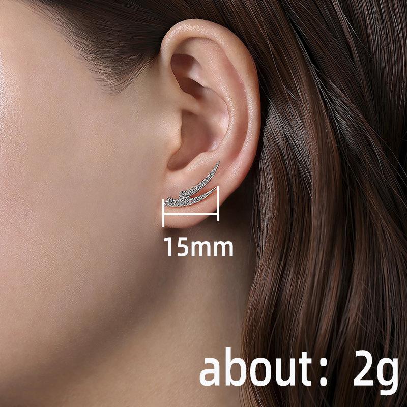 Xiaomi Huitan Minimalist Stud Earrings with Sparkling CZ for Women Daily Wear Exquisite Earrings Silver Color Fashion Versatile Jewelry