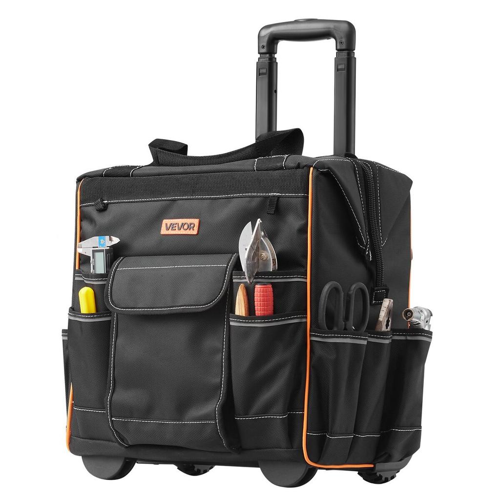 Rollende Werkzeugtasche 25 Taschen Robuste Rollende Werkzeugtasche auf Rädern