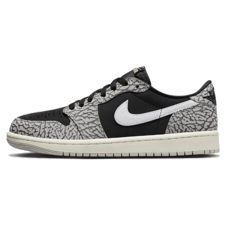 New Jordan 1 Retro Low OG Black Cement GS CZ0858-001