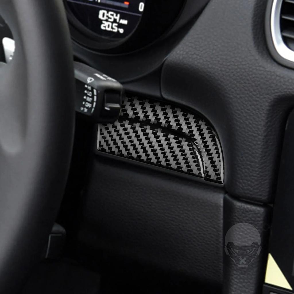 For Porsche 718 982 Cayman Boxster T S GTS GT4 Spyder RS Car Main Driver's Side Panel Decorative Sticker Carbon Fiber Accessori