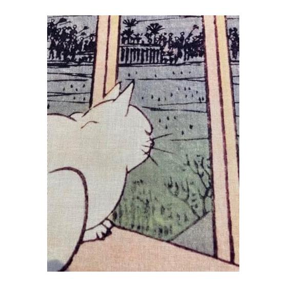 Ukiyo-e Tenugui Towel by Utagawa Hiroshige - Famous Views of Edo: Asakusa Tappo Tori no Machi Moede - 100% Cotton, Japan's Finest Tokka Fabric,