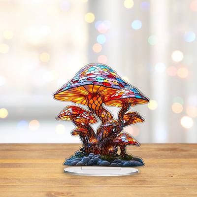 1 Piece of Colorful Mushroom Creative Home Decoration Ornament, Living Room Desktop Decoration Ornament