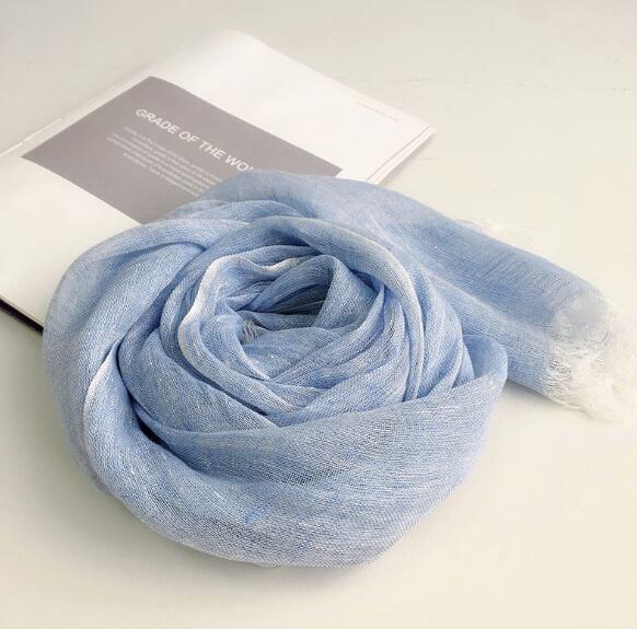 60x180cm Spring Women Cotton Linen Scarf Plain Solid Colorful Large Winter Scarves Wrap Stoles Pashmina Muslim Hijabs