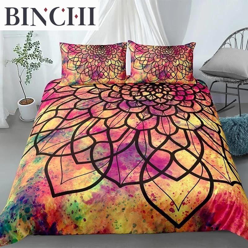 Mandala Bedding Collection Duvet Cover Bohemian Bedspreads Bed Collections Polyester King Queen Full Double Twin Quilt Cover