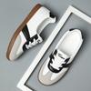 Women's Retro Casual Sneakers PU Leather Non-slip Sports Shoes Soft Sole Non-slip Footwear for Walking Traveling