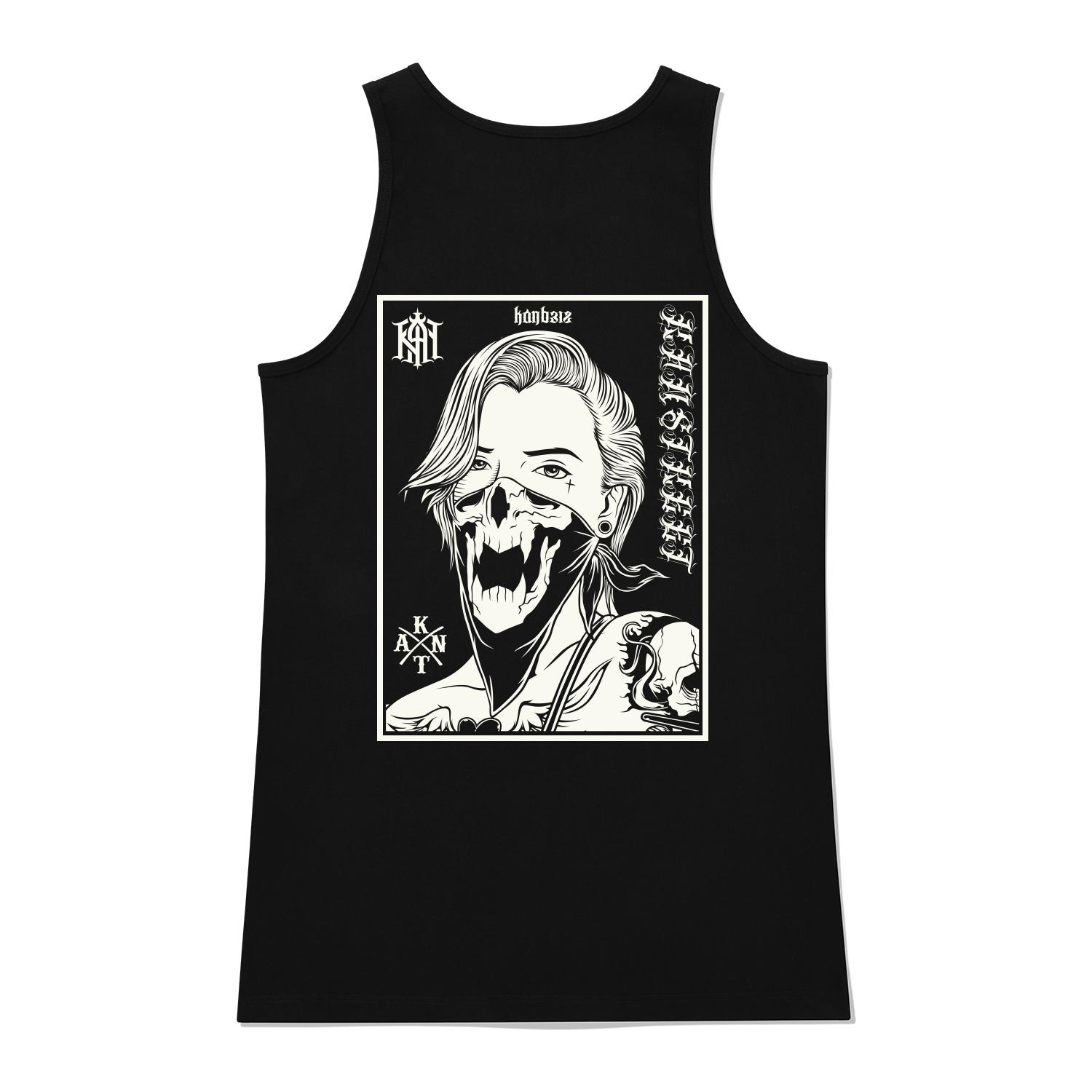 Khan 6312 Ksb0117 Skullgirls Long Sleeveless - Black Black/L