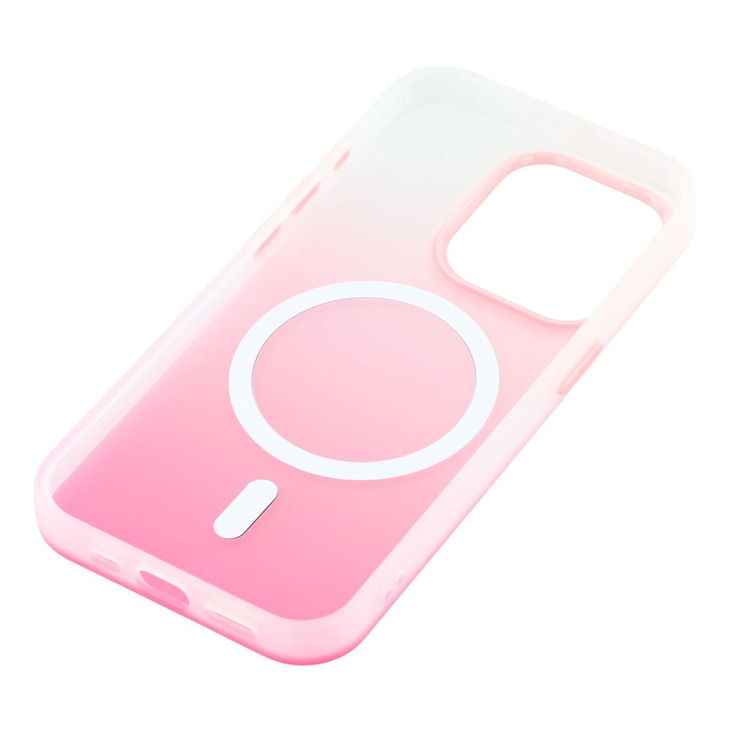 For iPhone 15 Pro Case Compatible with MagSafe Gradient Frosted Design PC + TPU Phone Cover