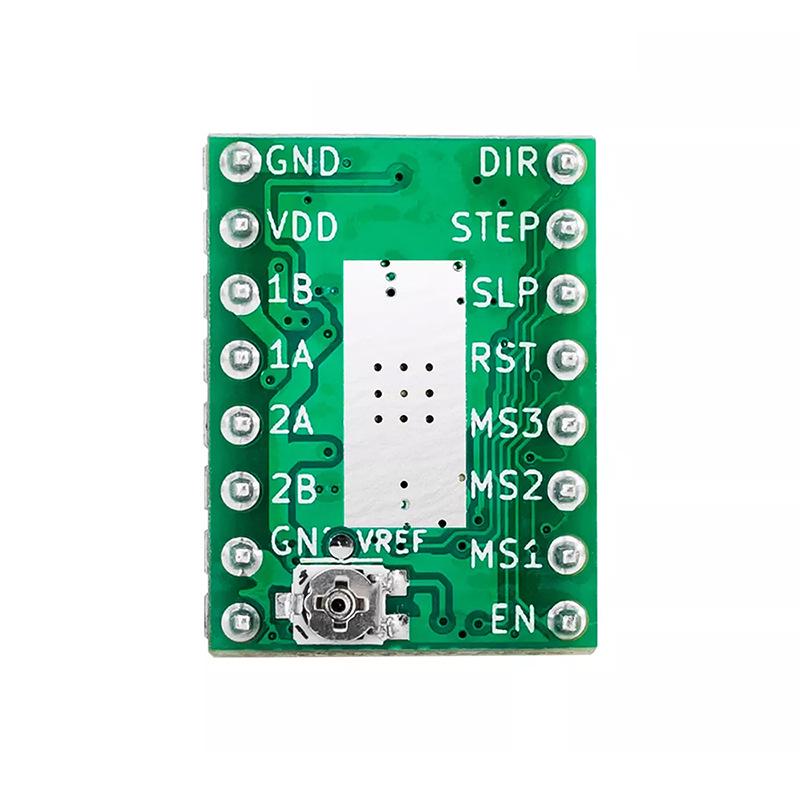 High-Quality A4988 Stepper Motor Driver for 3D Printers with Heatsink - Green Version