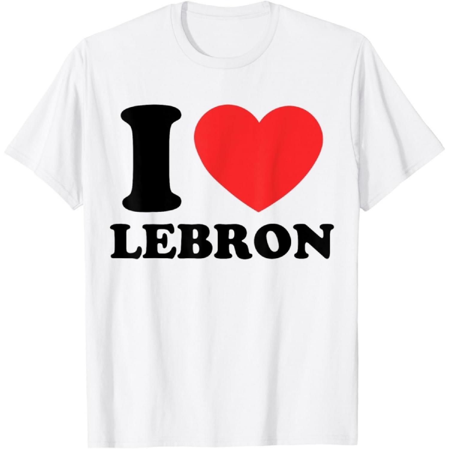 I Love Lebron, I Heart Lebron valentines day men T-Shirt XXXXXL белый