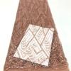1yard New Mesh Fabric Geometric Figure Bead Sequin Embroidery Tissu Wedding Dress Cheongsam Matirial Fabric for Dress
