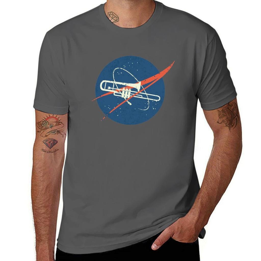 Trombone (Space Vintage) Tshirt Retro Graphic Print Tshirt