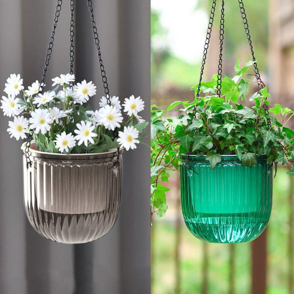 

Plants Pot Vase Plastic Hanging Pot Colorful Flower Pot Green Pineapple S прозорий