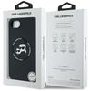 Etui Karl Lagerfeld Silicone             Karl&Choupette Heads Magsafe Do Iphone 16E Czarny