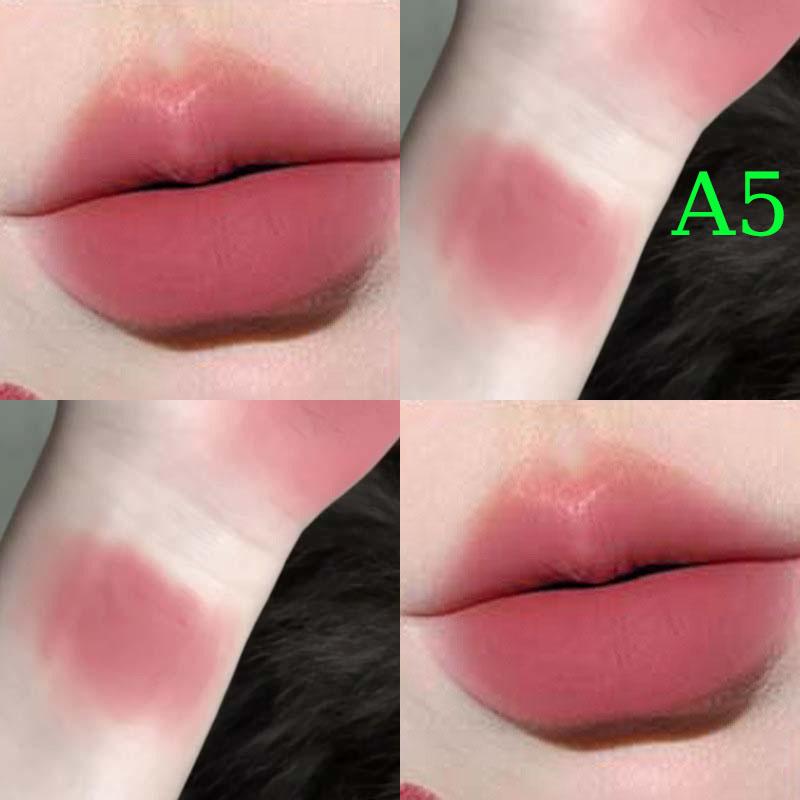 

Fluffy Velvet Soft Lip Glaze Liquid Lipstick Cream Nude Matte Rose Red Pigment Waterproof Long Lasting Dye Cheek Lip Tint Paste