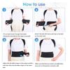 Posture Corrector Adjustable Breathable Back Straightener Brace for Women Men Hunchback Black