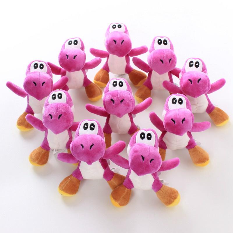 Porte-clés Peluche Yoshi Vert Super Mario Bros Jouet en Peluche Doux Pour Collectionneurs