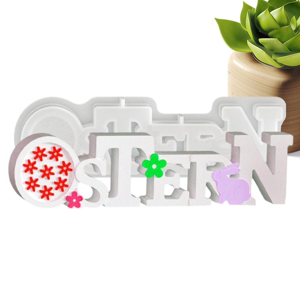 Easter Egg Silicone Mold Reusable Easy Release Craft Supplies Easter Molds Silicone Baking Tools For Plaster Wax Clay Resin Soap