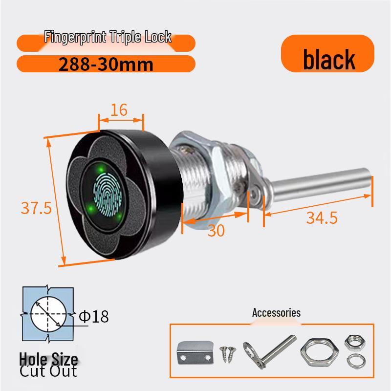 Smart Fingerprint Cabinet & Drawer Lock for Desks & Mailboxes