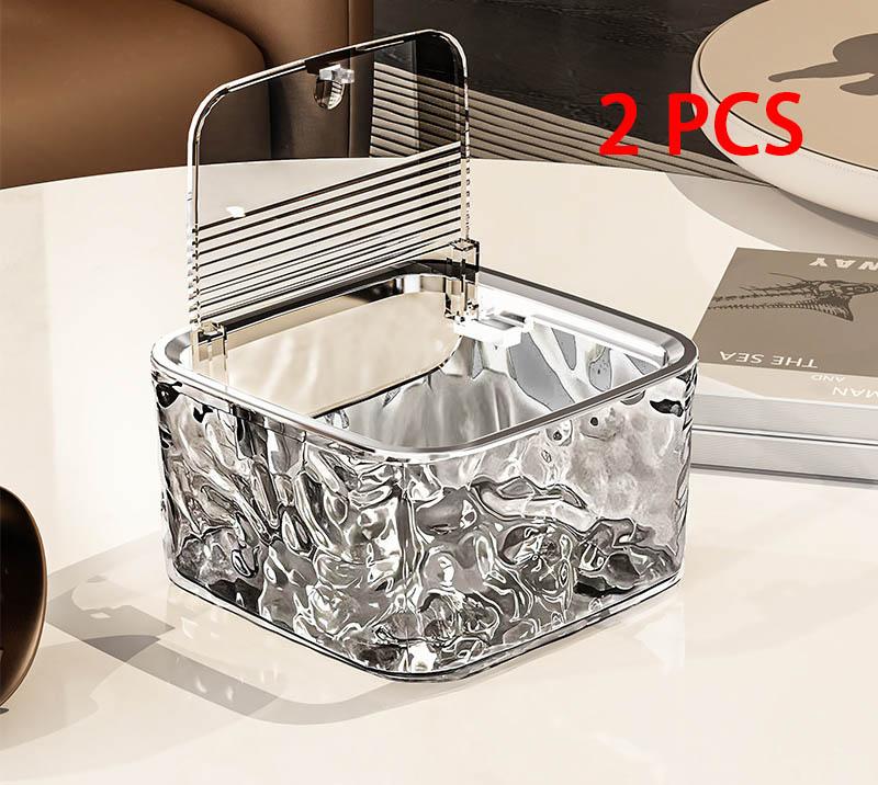 Haarschmuck Klarer Organizer Acryl Aufbewahrungsbox mit Deckel für Mädchen Zuhause Schreibtisch Schmuck Badezimmerzubehör Aufbewahrungsbox