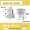 National Standard Aluminum Knurled Hand-Twist Nut M3-M10