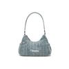 Shoulder Bag With 2 Pockets Unisex Shoulder Bag Light-Blue-Denim Champion-Black Vintage-Plaid U6AACPU49