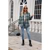 Spring and Autumn Women's Casual Fashion Street Loose Plaid Long Sleeve Shirt