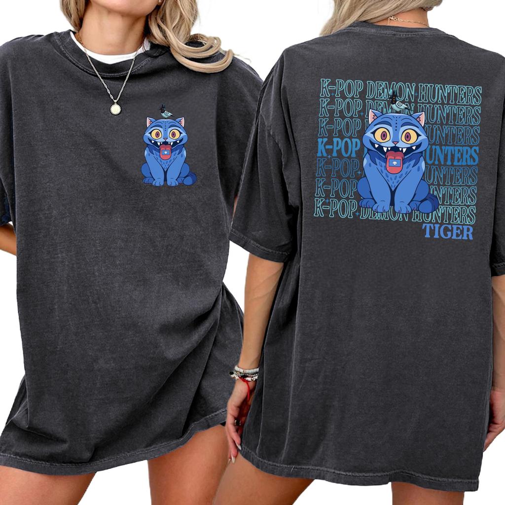 Kpop Dämonenjäger Shirt Huntrix Girl T-Shirt Kpop Idol Gruppe Shirt Mira Rumi Joey Shirt Dämonenjäger Merc Geschenk Für Huntrix Fan