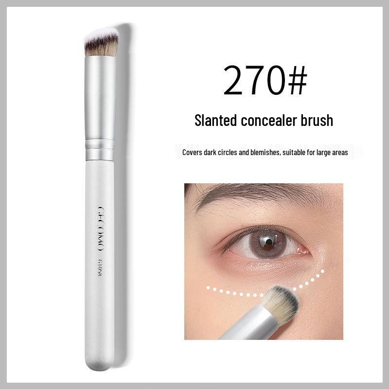 Sada štětců na make-up Gemon doporučená celebritami: 270 Korektorový a 370 Bezšmouhový podkladový štětec, Měkké štětiny, Ideální pro začátečníky.