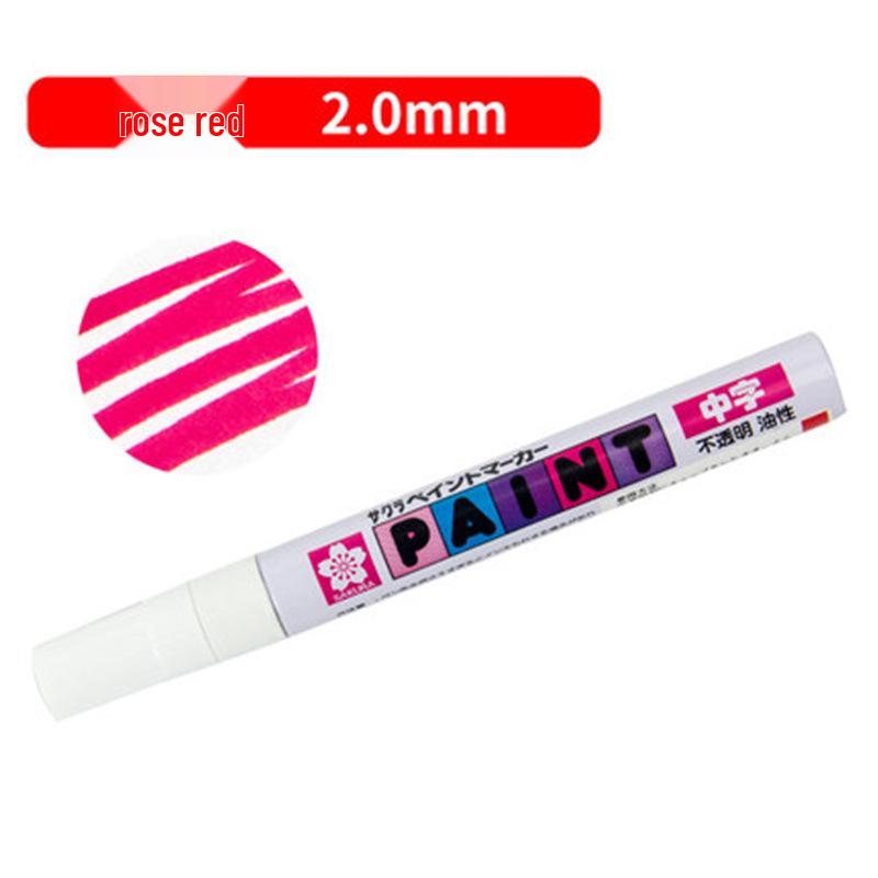 Japan Sakura Gold & White Oil-Based Paint Pen Set for Black Card Art & Drawing