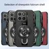 For Magsafe Wireless Charging Cover For Xiaomi 15T Pro 17T Pro PU Leather Shockproof Ring Stand Holder Case For Xiaomi 17 Max