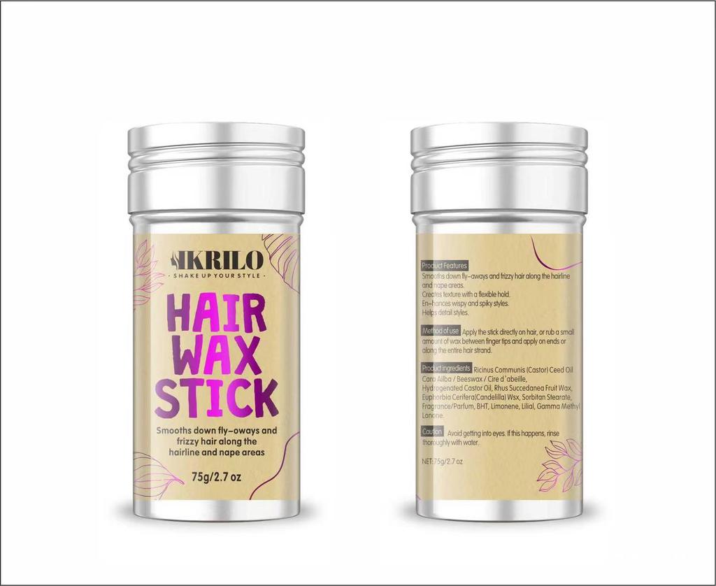 Styling Wax Stick Smooth Flyaway Hair Control 75g Long Lasting Hold Non Greasy Formula