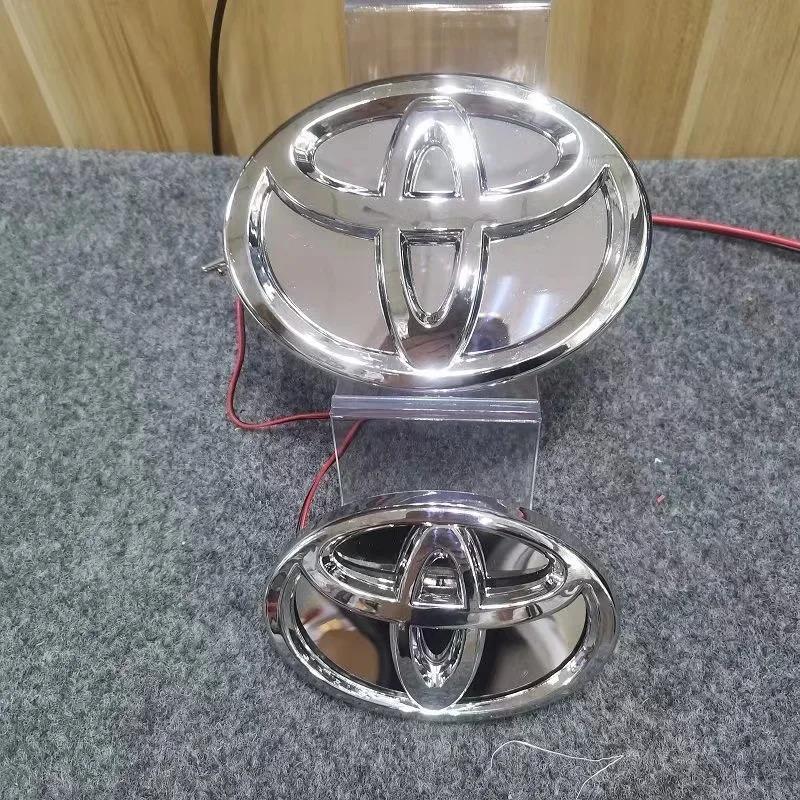 3D Car Front Grille Trunk Logo LED Light Retrofit for Toyota Corolla Reiz PRADO Yaris LANDCRUIS Camry Vios Highlander LVALON FK1