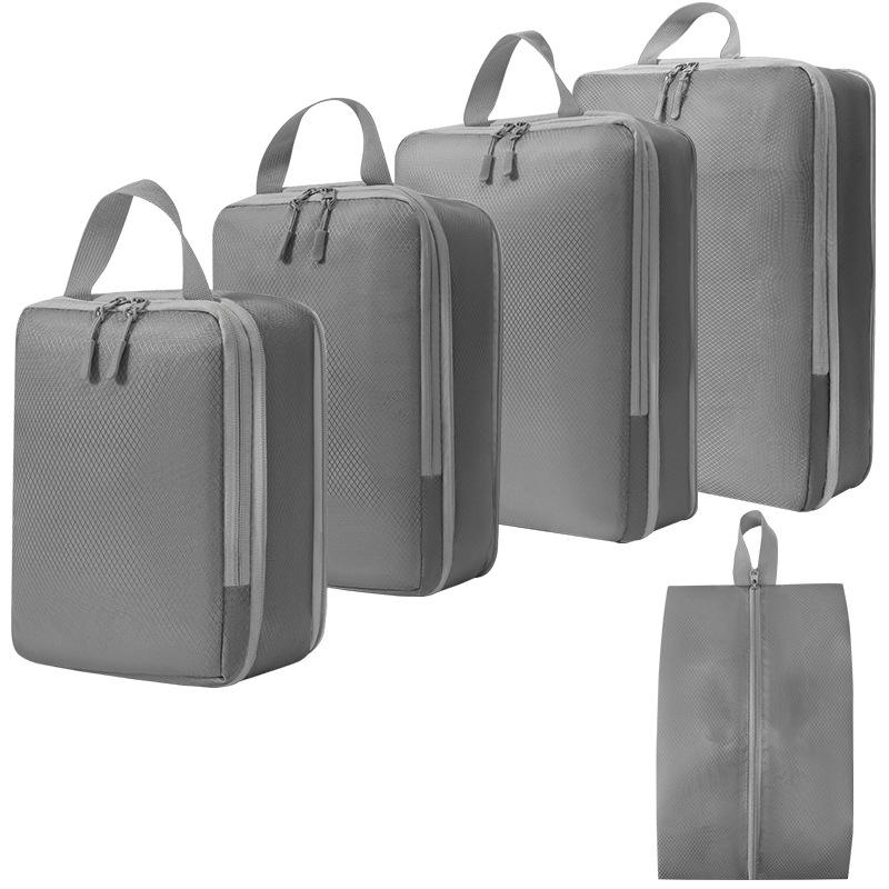 Compression Travel Storage Set: Washable Organizer for Cosmetics, Shoes, and Clothes