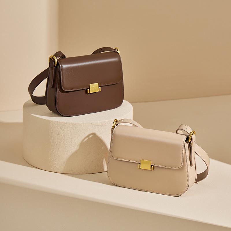 Mrs. Qiao Underarm Bag 2025 New Women's Bag Autumn Winter Crossbody Small Square Bag High-end Single Shoulder Genuine Leather Women's Bag