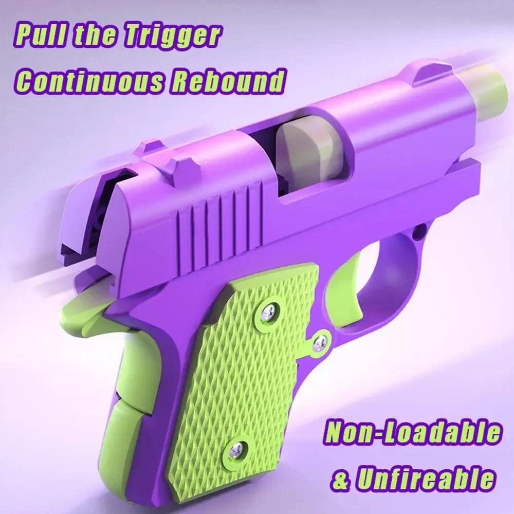 Mini Gravity Printing 1911 Children'S Toy Guns Model Fidget Toy for Kids Adults Stress Relief Toy Children Decompression Gift