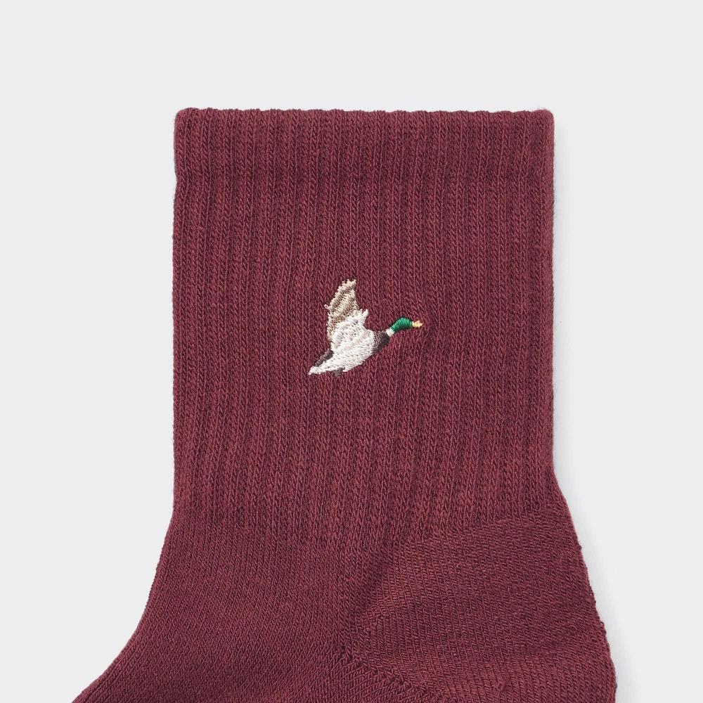 GU by Uniqlo Stil Beheizte Knöchelsocken Bestickt