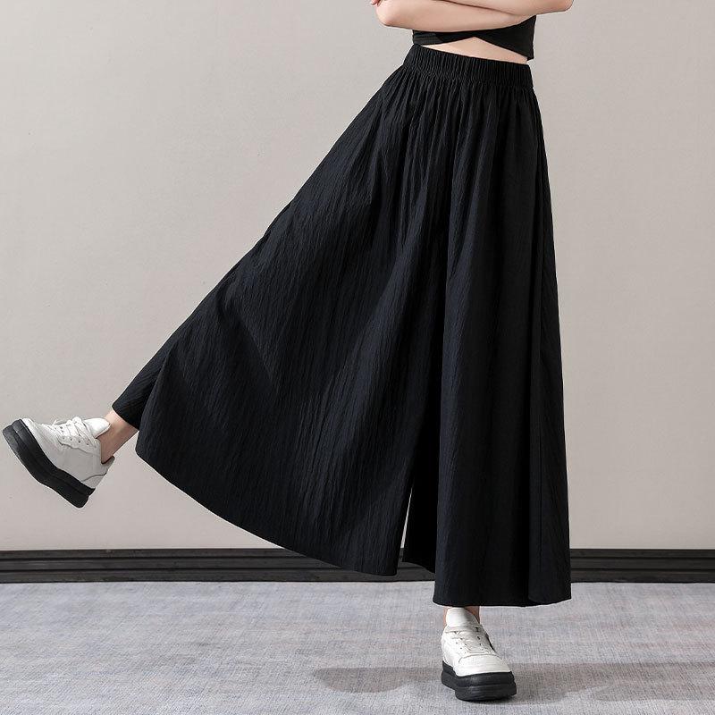 

Женский спортивный комплект Yamamoto Style из быстросохнущего ледяного шелка с курткой для защиты от солнца и юбкой-брюками А-силуэта L