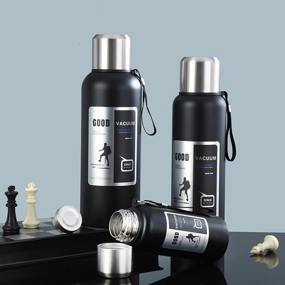 600-2000ml Water Bottle Outdoor Portable Insulation Tumbler Bottle Stainless Steel Tea Coffee Cold and Hot Thermal Thermos