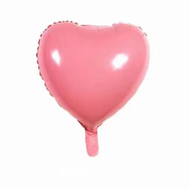 18-Inch Macaron Color Heart-Shaped Foil Balloons for Wedding Balloons Engagement Party Decorations Balloon розовый