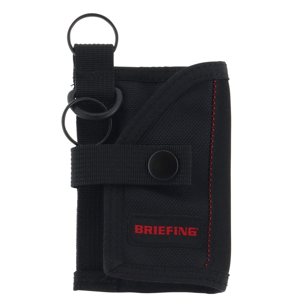 

BRIEFING Men s Key Coin Case BRW211A09, Exclusive Custom Model, Lightweight Key Ring Coin Purse [010] Black