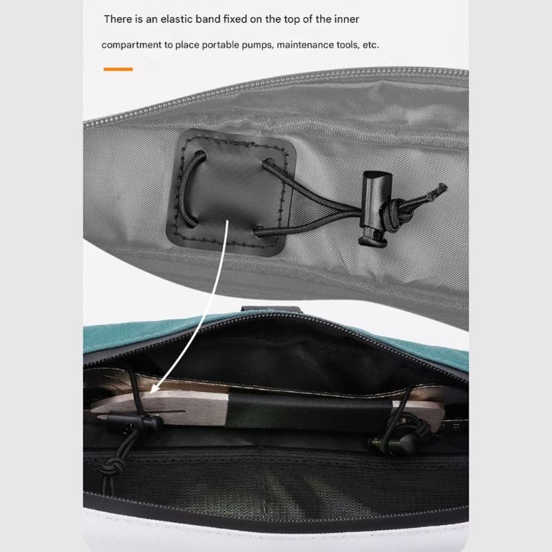 Durability Bicycles Top Tube Pack Leakproof High Capacity Cycling Crossbars Bag Mountain Bikes Accessories