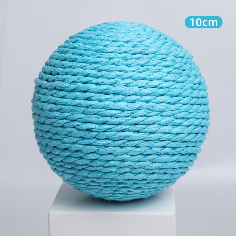 Self-fun Cat Toy Ball, Sisal Ball, Super Large 10cm, Teething, Paper Rope Ball, Anti-loss Cat Ball, Cat Play Toy