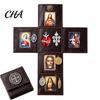 Reise Gebetsstation Tragbarer Katholischer Altar, Handgefertigter Taschenschrein, Kunstleder Spiritueller Hausaltar Dekor Faltbar Andachts Religiöses Geschenk für