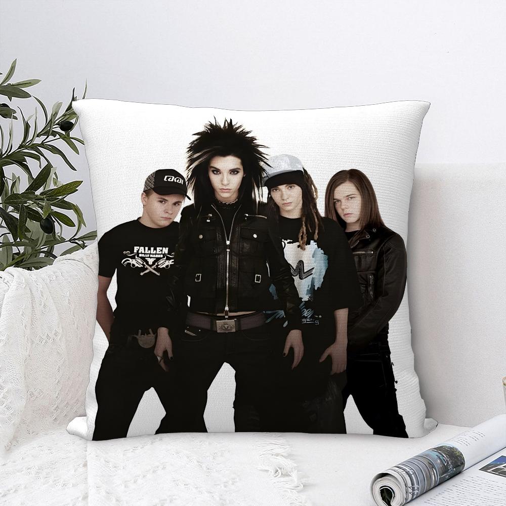 T-Tokio H-Hotel Band Pillow Case Sofa Decorative Home Double-sided Print Plush Square Throw Pillow Covers Cushion Decor Cover