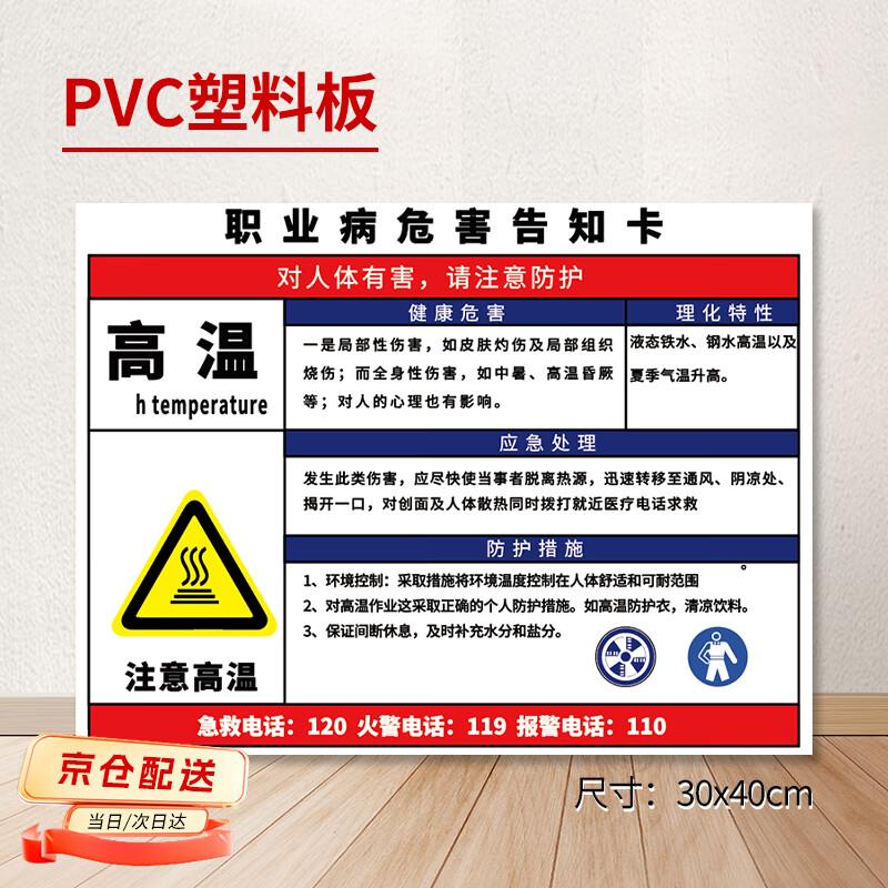 Occupational Hazard Warning & Safety Sign (PVC)