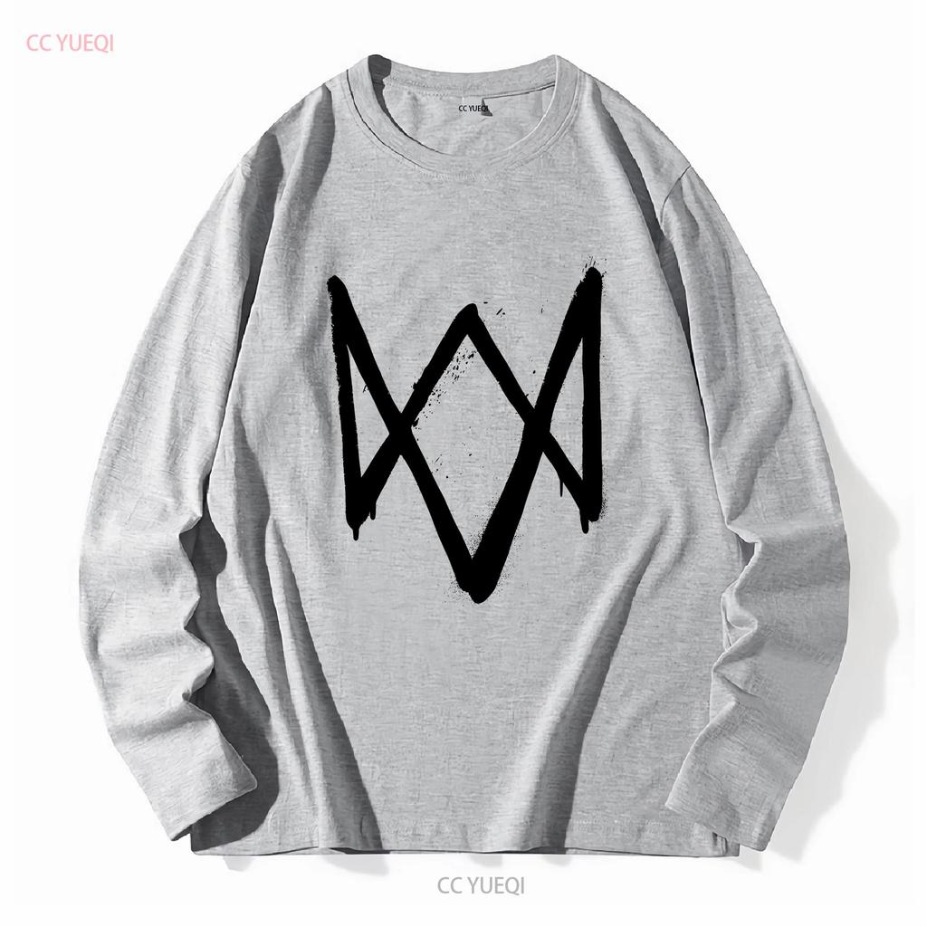 Watch Dogs 2 Ubisoft Hacker Promo T Shirt Mens Large White Video Game Official Long or Short Sleeves Vintage Washed Slightly