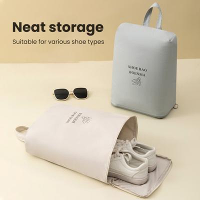 Borsa porta scarpe con maniglia Chiusura con cerniera Borsa porta scarpe da viaggio portatile impermeabile antipolvere lavabile di grande capacità