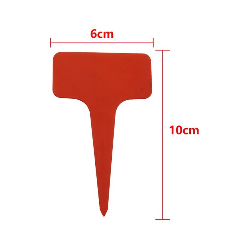 Waterproof T-shaped Plastic Plant Labels Garden Tags Nursery Plant Markers Name Tags for Flower Pots Bonsai Gardening Accessories