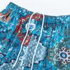EES-03 Men's Mesh Quick Dry Beach Shorts, Summer Tie Dye Swim Vacation Board Shorts