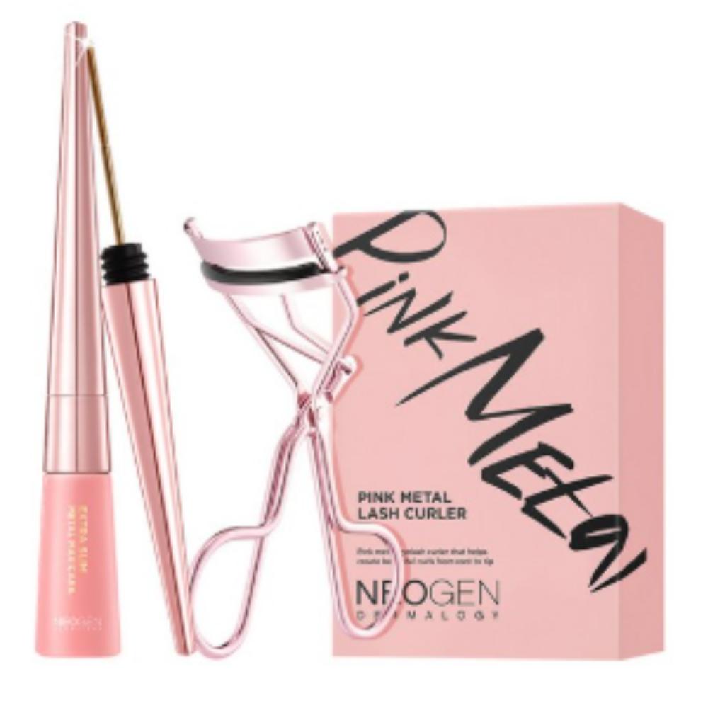 

[NEOGEN] Extra Slim Metal Maxi Mascara Black 6ml + Pink Metal Curler Duo Set